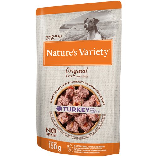  Ekonomično pakiranje Nature's Variety Original Pat&eacute; No Grain Mini 16x 150g - Puretina Cijene