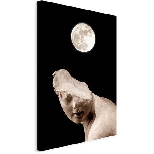  Slika - Moon and Statue (1 Part) Vertical 40x60 Na talijanskom platnu Cene