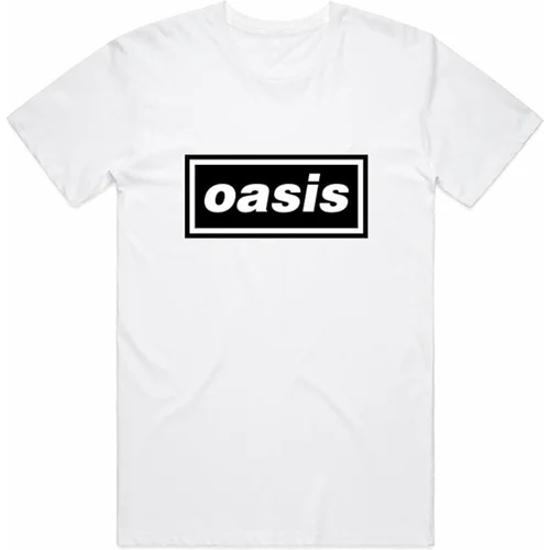 Oasis Majica Decca Logo Unisex White 2XL