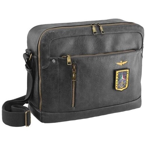 Aeronautica Militare Naramna torba AM474AN Siva Cene