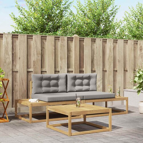  Set vanjskih sofa s jastukom Bijela 79 x 79 x 37 cm Poliester Cene