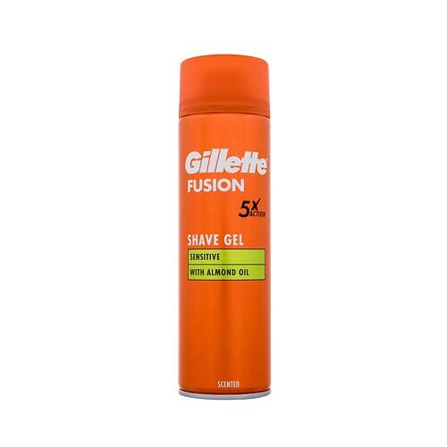 Gillette Fusion Sensitive Shave Gel gel za brijanje 200 ml za mu&amp;scaron;karce Slike