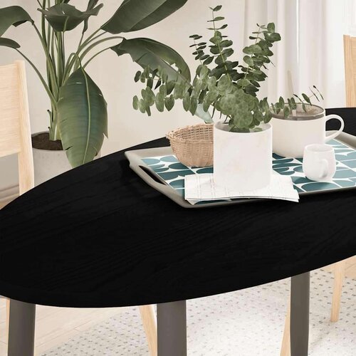 vidaXL Stolna ploča tamnosmeđa 120x60x2 cm ovalna masivna hrastovina Cene