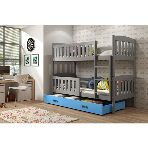 BestBed POGRAD KUBUS 200X90 S PREDALOM (VE� BARV) - GRAFIT-Modra Cene