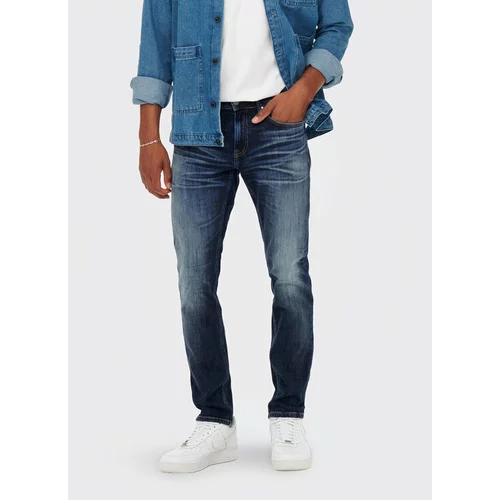 Only & Sons Jeans hlače Weft 22023251 Mornarsko modra Regular Fit