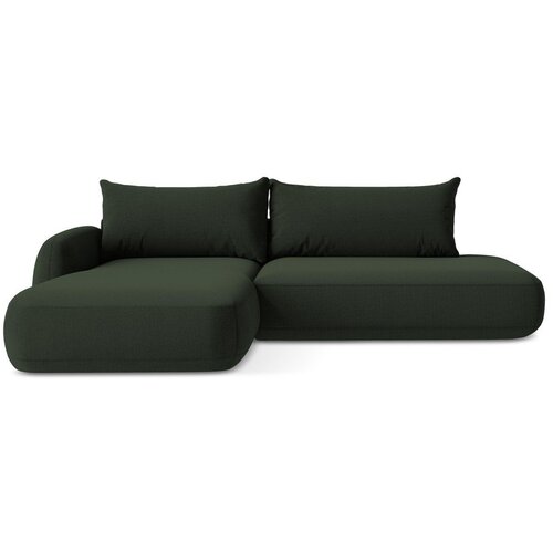 Makamii Tamno zelena sklopiva kutna garnitura (s lijevim kutom/s ležaljkom) Hale – Cijene