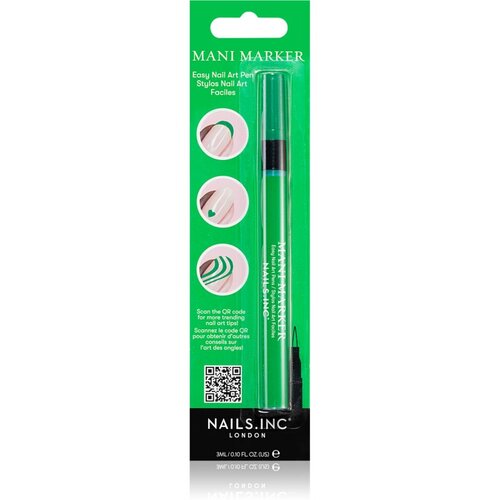 Nails Inc. Mani Marker lak za okrasitev nohtov v aplikacijskem peresu Green 3 ml Cene