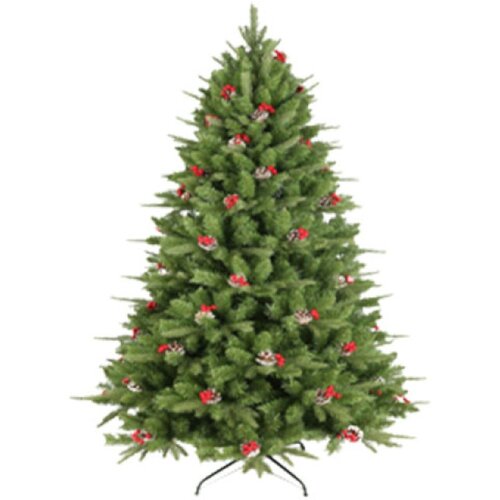  Novogodišnja jelka sa šišarkama i bobicama 150 cm 220026 Cene
