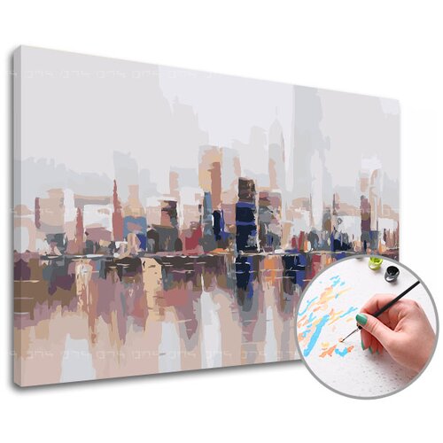 Artmie slikanje po brojevima PANORAMA GRAD 40x60 cm - bez rama Slike