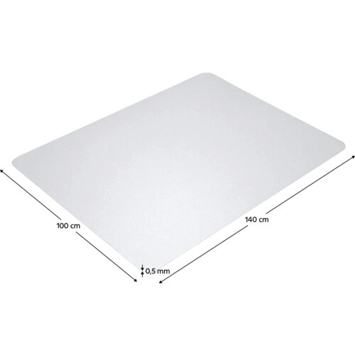 Kondela Za&amp;scaron;čitna podloga pod stolom, prozorna, 140 x 100 cm, 0,5 mm, ELLIE NEW TYPE 3 Slike