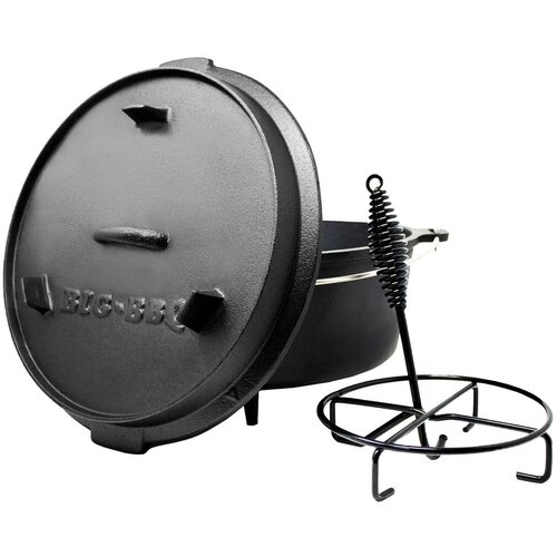 Klarstein Guernsey, vrhunski lonec iz litega železa, 12.0 barbecue lonec, lito železo, nogice, velikost XL/12 qt/13,6 l Cene