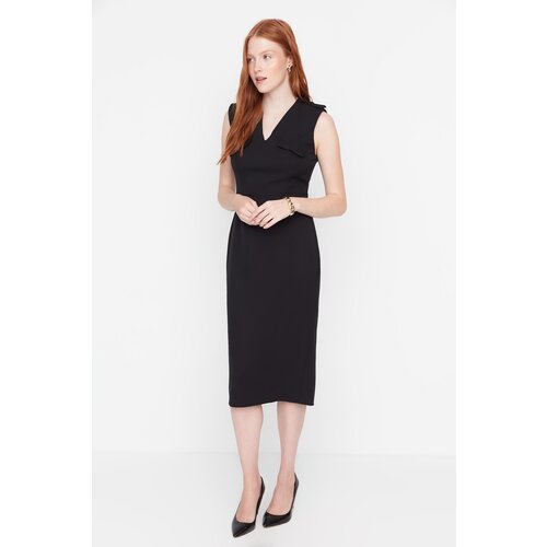 Trendyol Black Pocket Detailed Dress Slike