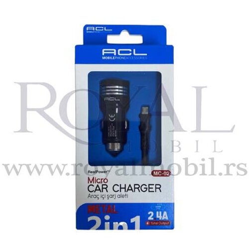  auto punjač acl MC-02 micro 2.4A crni Slike