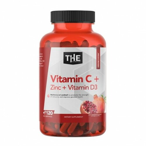 The Nutrition vitamin c complex +D3+Cink 120 kapsula Slike