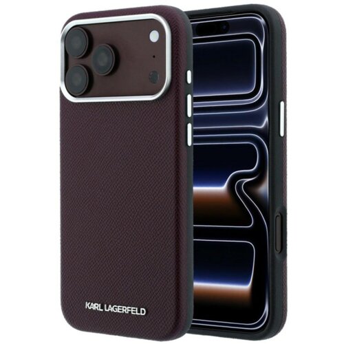  maska karl lagerfeld grained elongated magsafe iphone 17 pro max/ 18 pro max bordo Cene