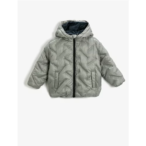 Koton Winter Jacket - Gray - Puffer