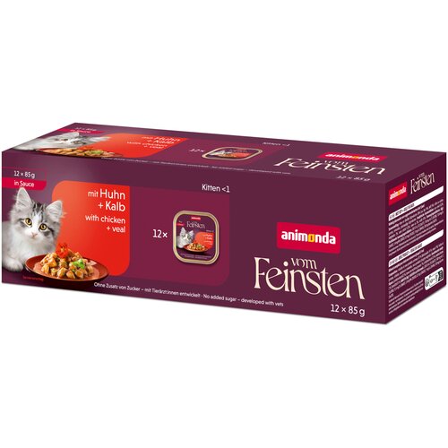 Animonda Vom Feinsten Kitten u umaku 12 x 85 g - Piletina i teletina Cijene