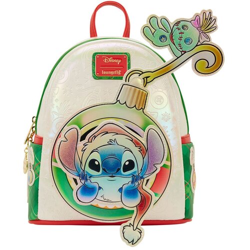 Disney Stitch Disney Loungefly ruksak Holiday Stitch 26 cm Slike