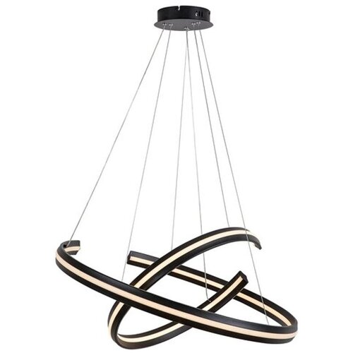 Rabalux Zadie LED luster 70 cm 80 W daljinski upravljač crna 72052 Slike