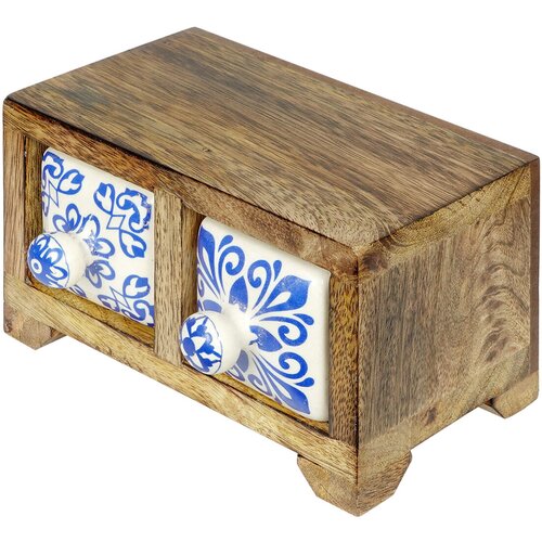 Signes Grimalt Košare, škatle in košarice Stojalo Za Začimbe Z 2 Predali Kostanjeva Cene