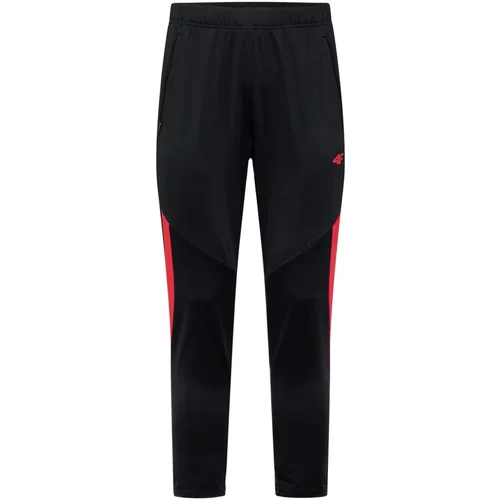4f Športne hlače rdeča / črna