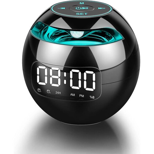Venisymlis Radio Ura, Digitalna Nočna Budilka, Digitalna Ura, Prenosni Bluetooth Zvočnik, Fm Radio Ura, (22059826) Slike