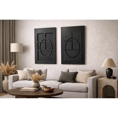 WALLXPERT Crni Dekorativni Zidni Pribor 3D4068-015 Cene