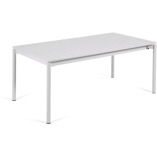 Kave Home Aluminijasta vrtna miza 100x180 cm Zaltana &amp;ndash; Slike
