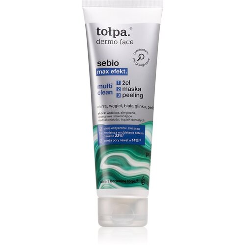Tołpa Dermo Face Sebio Max Efect maska i piling za čišćenje za problematično lice, akne 100 ml Cijene