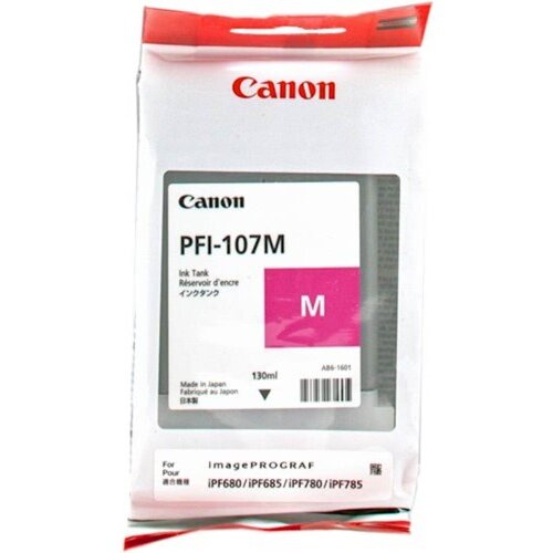 Canon ČRNILO PFI-107M MAGENTA ZA IPF670/670/770/780/785 130ml Cene