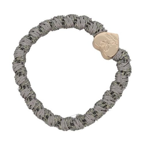 By Eloise London Woven Gold Heart Pebble Grey gumice za kosu Cijene