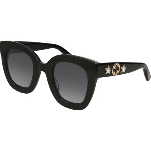 Gucci GG0208S 001 ONE SIZE (49) Črna/Siva Slike