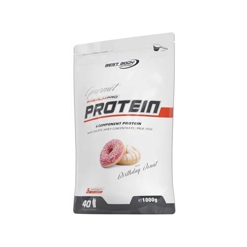 Best Body Nutrition Gourmet Premium Pro Protein 1 kg - Birthday Donut Slike