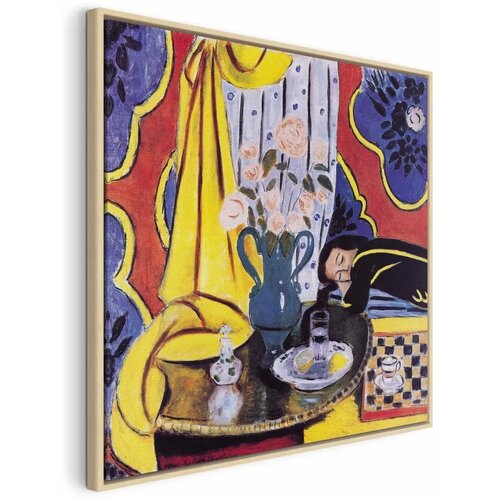  Slika - Henri Matisse – Harmony in Yellow 80x80 U prirodnom drvenom okviru Cene