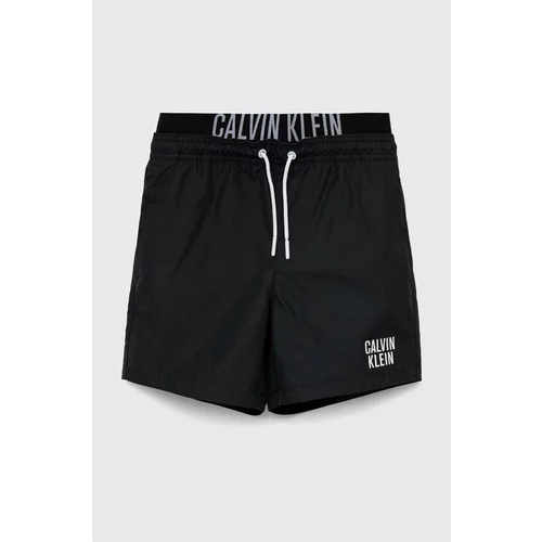 Calvin Klein Jeans Otroške kopalne kratke hlače črna barva