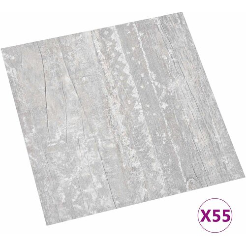  Podne daske 5,11 m&amp;sup2; 55 pcs PVC Svijetlo siva i bijela. Slike