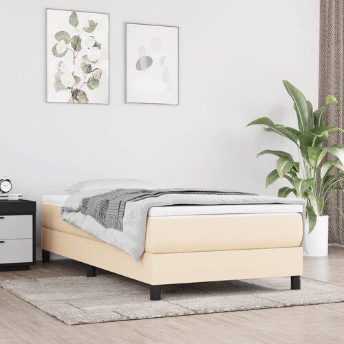  Madrac s džepičastim oprugama srednje tvrdoće krem 90x200x20 cm od tkanine Cene