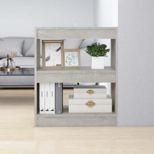 vidaXL Ormarić za knjige / sobna pregrada boja betona 60 x 30 x 72 cm Cijene