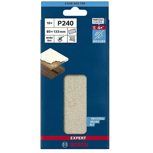Bosch EXPERT brusni list M480 80 x 133mm granulacija 240; pakovanje od 10 komada - 2608900740 Cene
