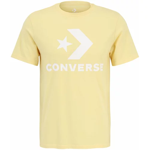 Converse Majica pastelno žuta / bijela