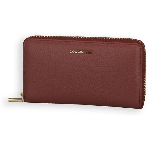 Coccinelle Denarnice R31 METALLIC SOFT Rdeča