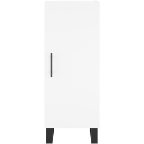 Visoka komoda bijeli 34,5x34x180 cm od konstruiranog drva Slike