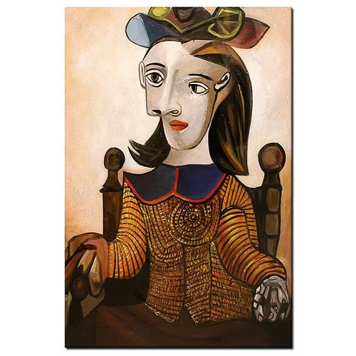 Inne Oljna slika Pablo Picasso - The Yellow Sweater (Dora Maar)