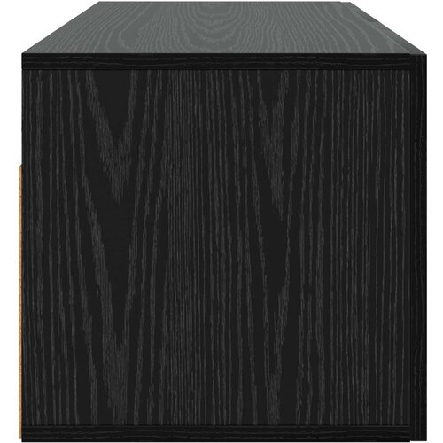  Ormar za Zid Zidna montaža Crni hrast 80 x 36,5 x 35 cm Slike