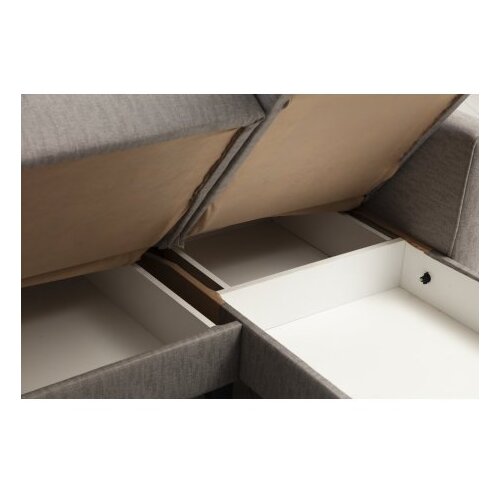 Atelier Del Sofa Kutna sofa Alkon 223x86x130cm Svijetlo siva Slike