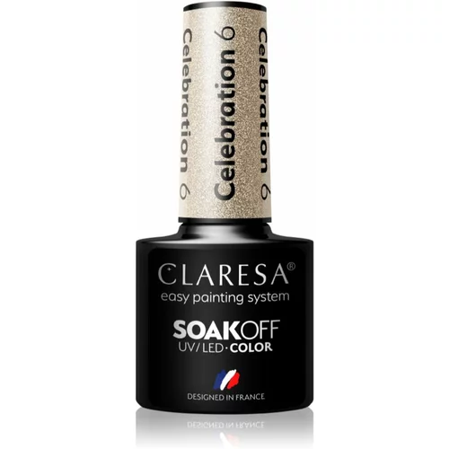 Claresa SoakOff UV/LED Color Celebration gel lak za nokte nijansa 6 5 g