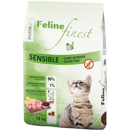  Varčno pakiranje Porta 21 2 x velika vreča - Feline Finest Sensible - Grain Free (2 x 10 kg) Cijene
