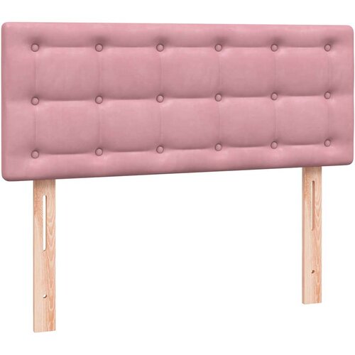 Box Spring krevet s madracem ružičasti 120x220 cm samt Slike