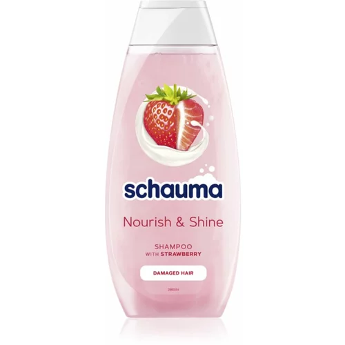 Schwarzkopf Schauma Nourish & Shine šampon za jačanje oštećene kose s mirisom jagode 400 ml