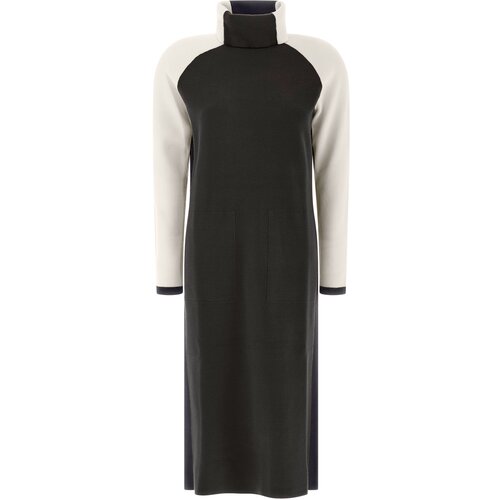 Deha color block knitted dress, ženska haljina, crna D93819 Cene
